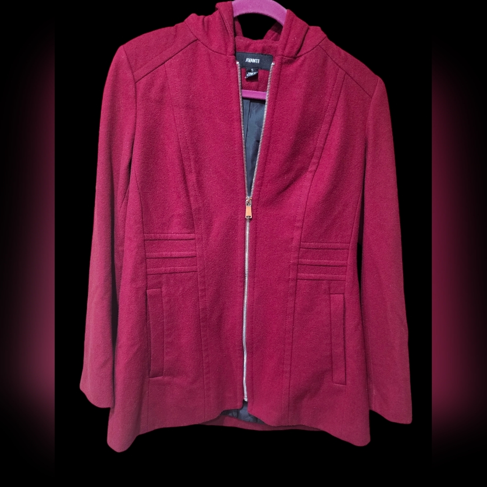 Womens Red Size Small Avanti Coat‎ Jacket